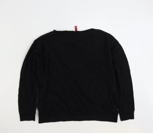 H&M Womens Black  100% Cotton Pullover Sweatshirt Size M  Pullover - Keep Calm & Get over it