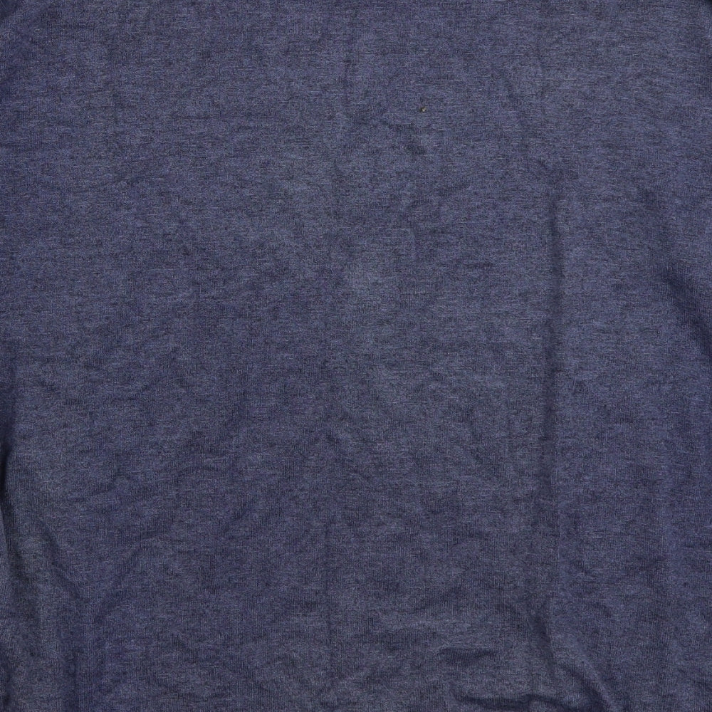 LV CLOTHING  Womens Blue Scoop Neck  Viscose Pullover Jumper Size L