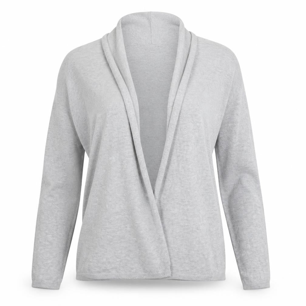 Dunnes Womens Grey V-Neck  Viscose Cardigan Jumper Size S