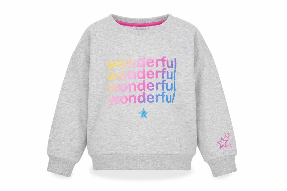 Primark Girls Grey  Cotton Pullover Sweatshirt Size 6-7 Years