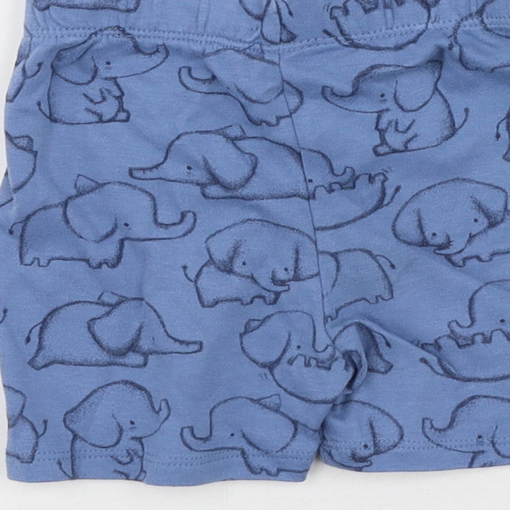 George Boys Blue  Polyester Sweatpants Leggings Size 12-18 Months  Pullover - Elephants