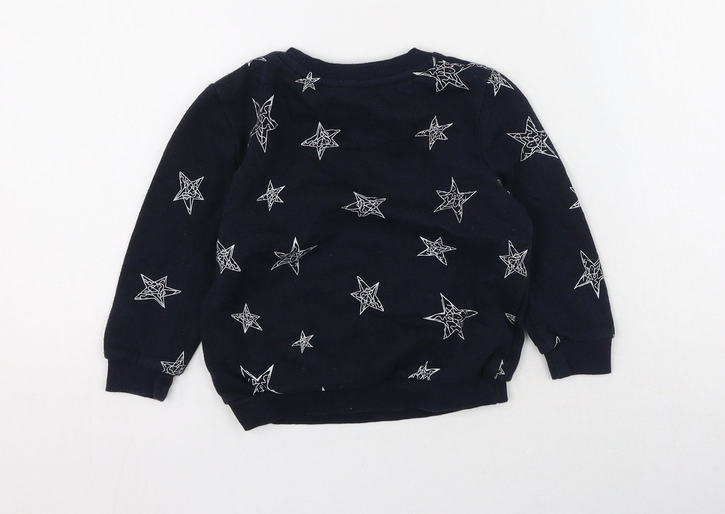 Primark Boys Blue  Cotton Pullover Sweatshirt Size 2-3 Years