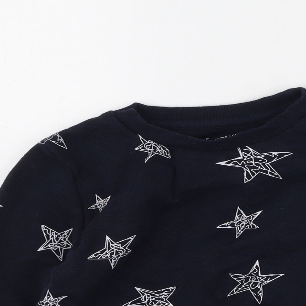 Primark Boys Blue  Cotton Pullover Sweatshirt Size 2-3 Years