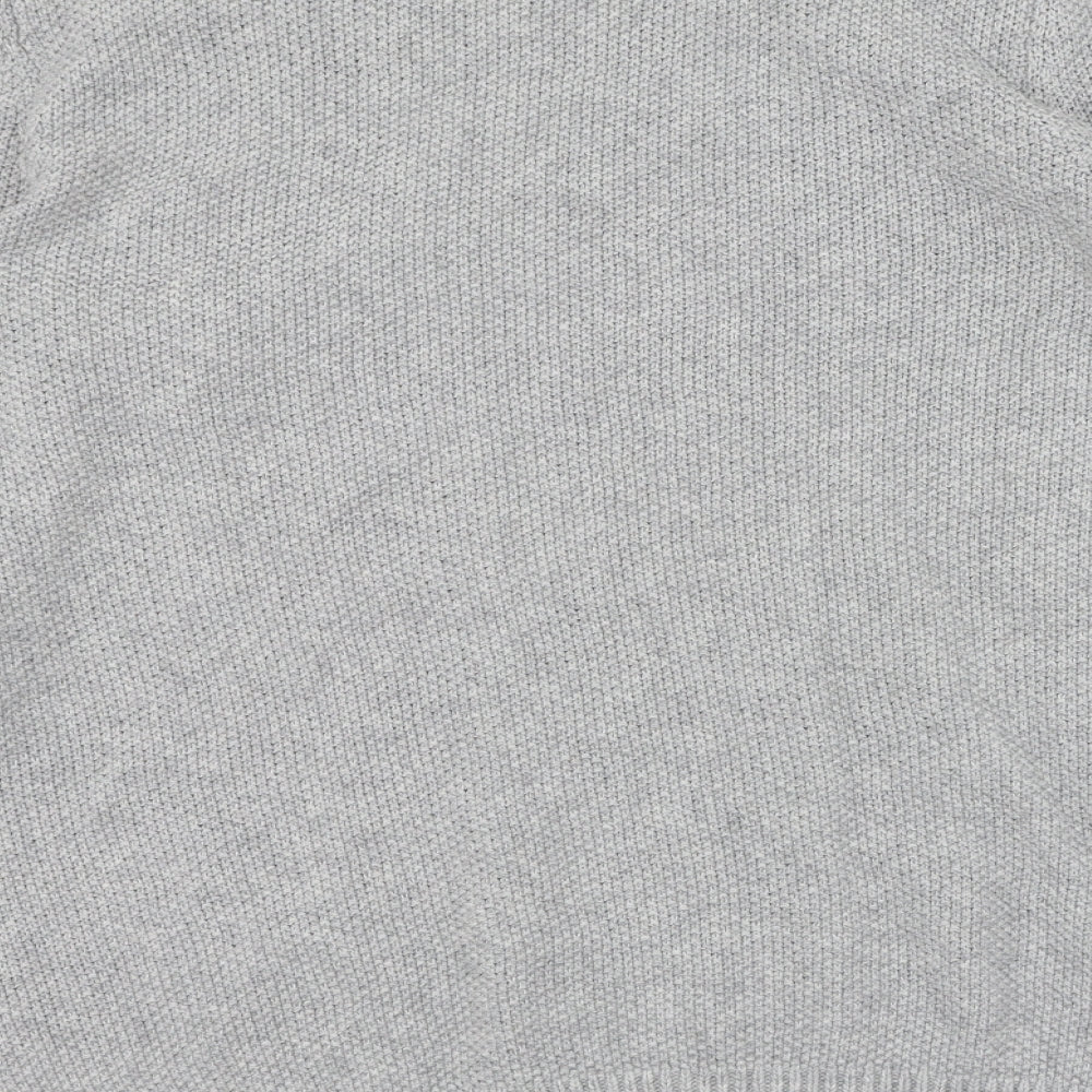 Maine New England Womens Grey Round Neck  Nylon Pullover Jumper Size 10