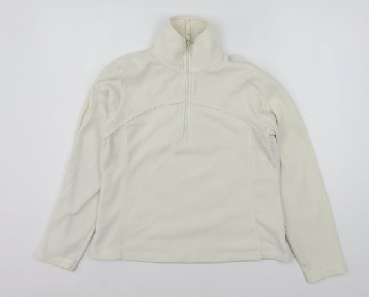 Active Womens Beige  Polyester Pullover Sweatshirt Size 12  Pullover