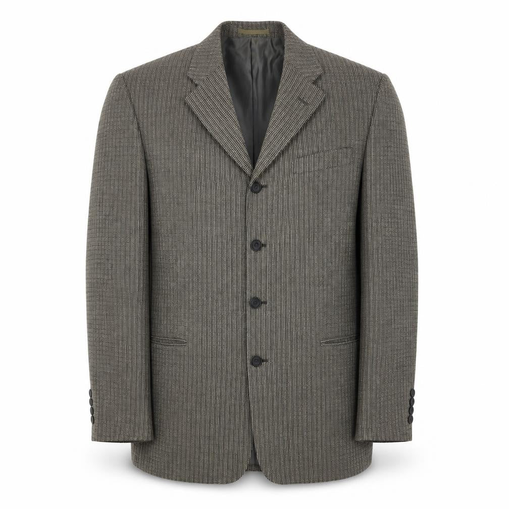 Remus  Mens Multicoloured Geometric Polyester Jacket Suit Jacket