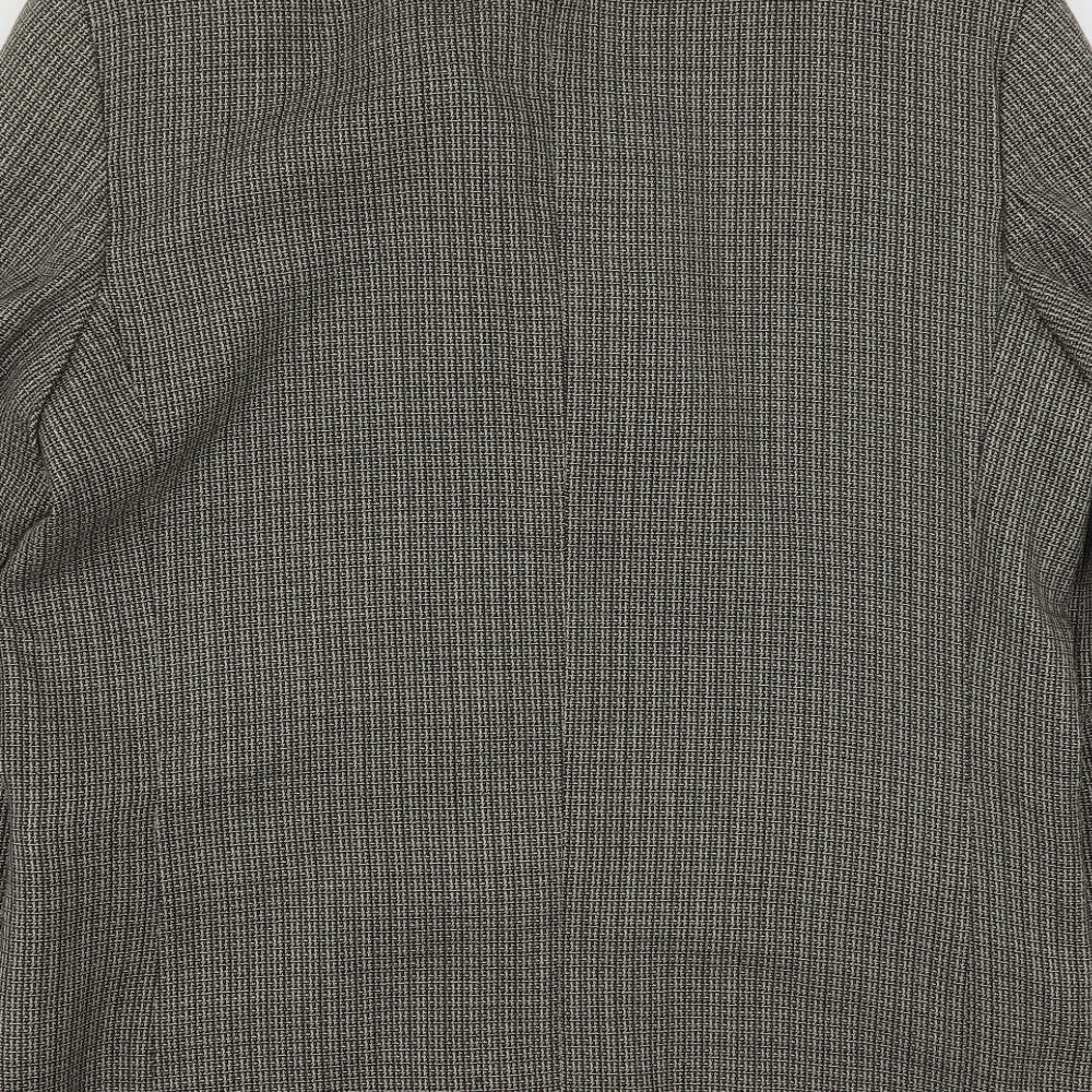 Remus  Mens Multicoloured Geometric Polyester Jacket Suit Jacket