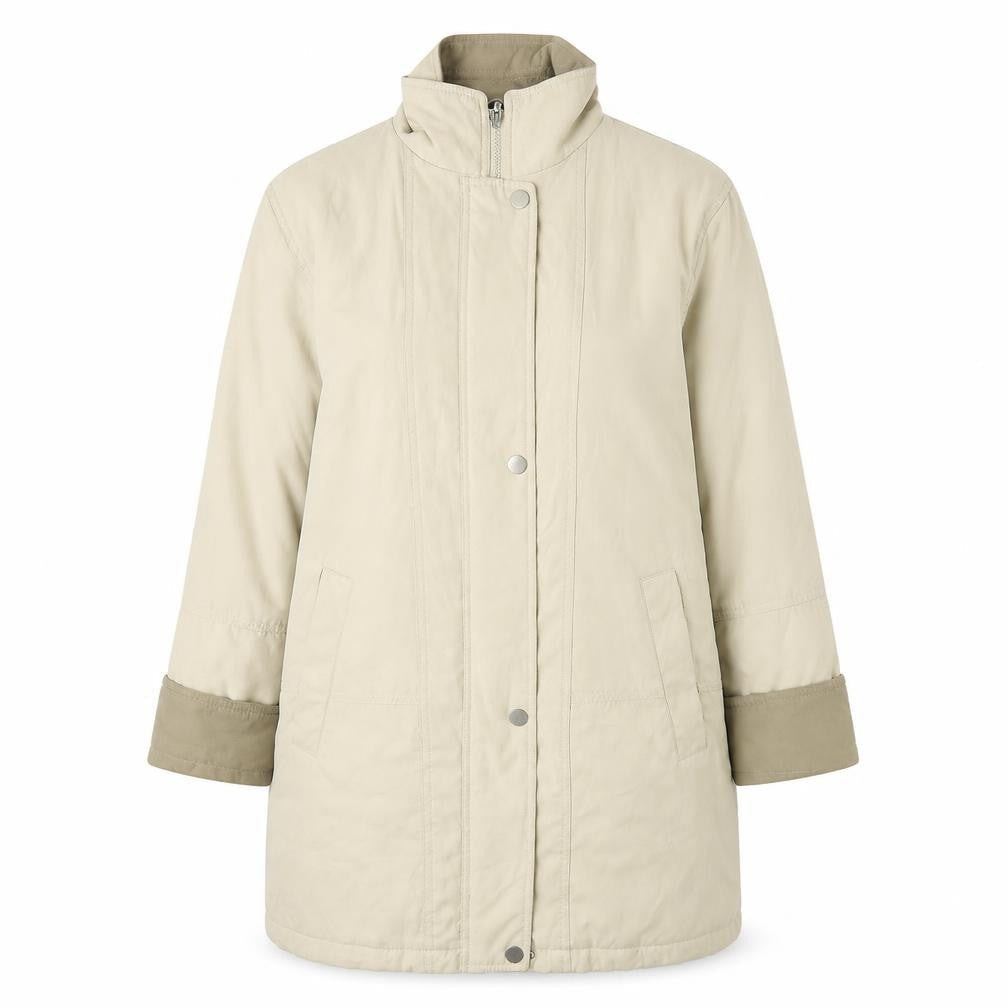 Dunnes Womens Beige   Jacket  Size 16  Zip