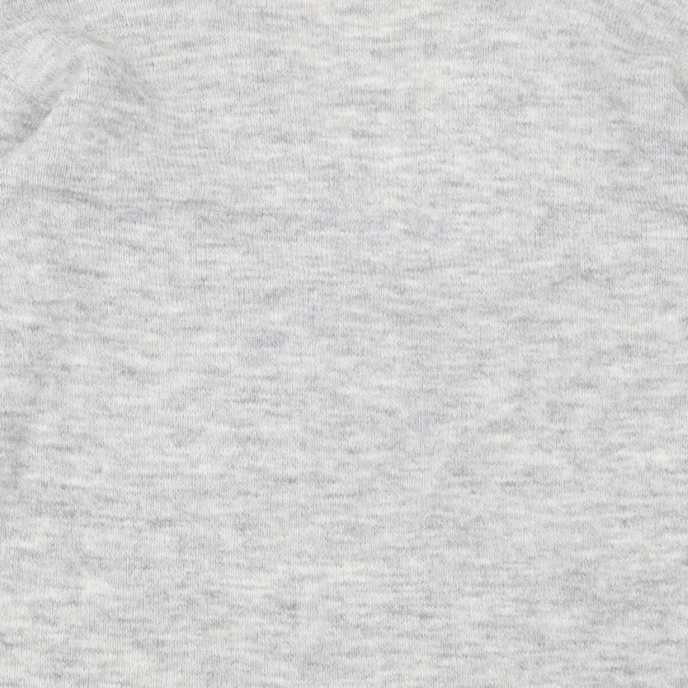 NEXT Womens Grey V-Neck  Acrylic Pullover Jumper Size 8