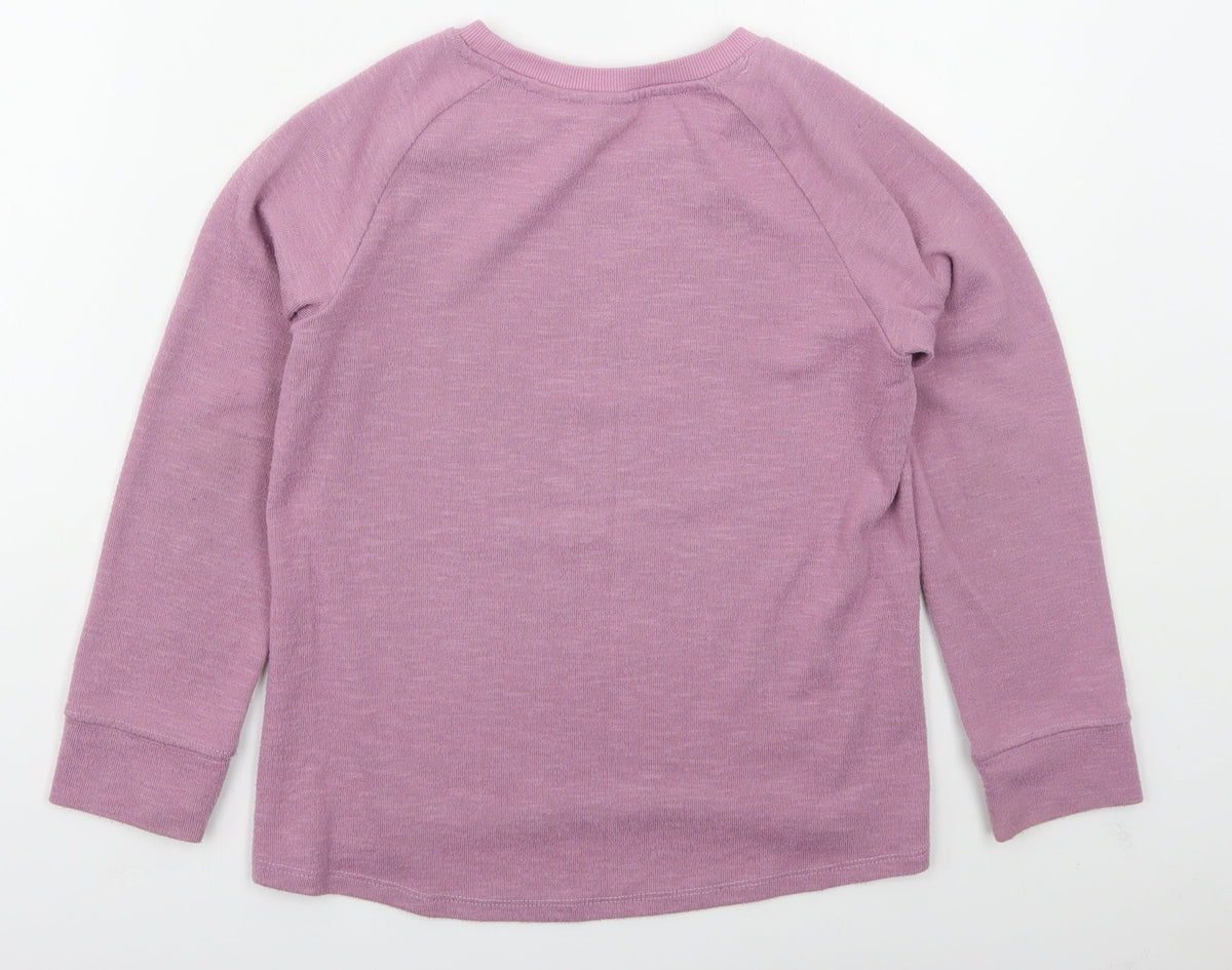 Anko Girls Purple  Polyester Pullover Sweatshirt Size 9-10 Years  Pullover - Dance To Your Own Beat
