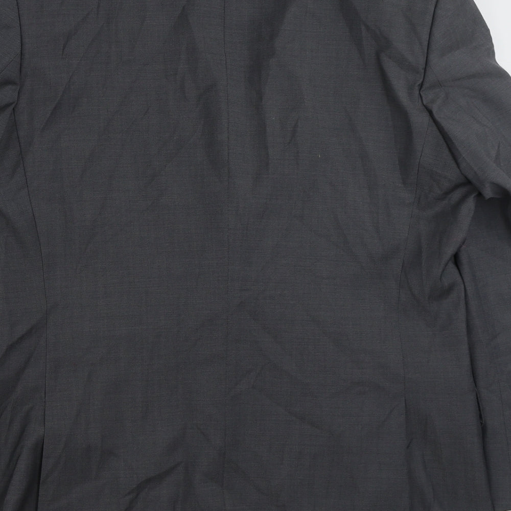 F&F Mens Grey  Wool Jacket Suit Jacket Size 42