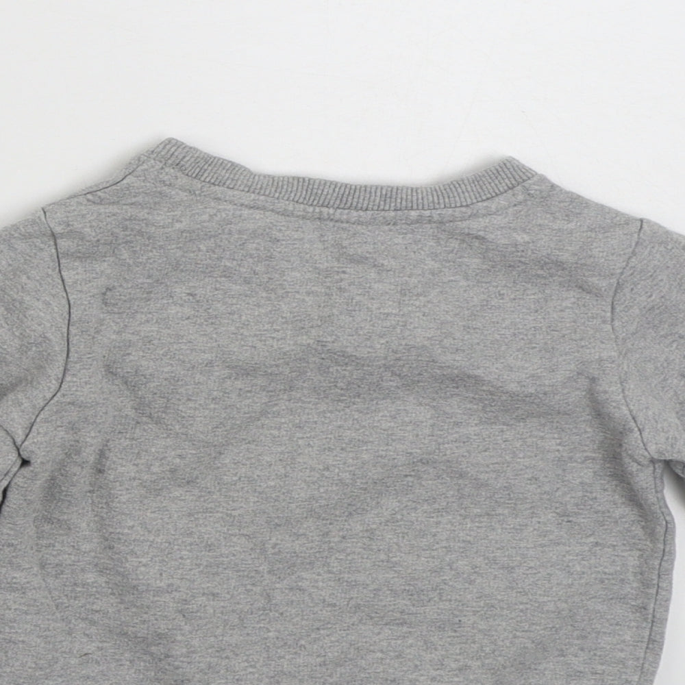 George Girls Grey  Cotton Pullover Jumper Size 9-12 Months  Pullover - Miami