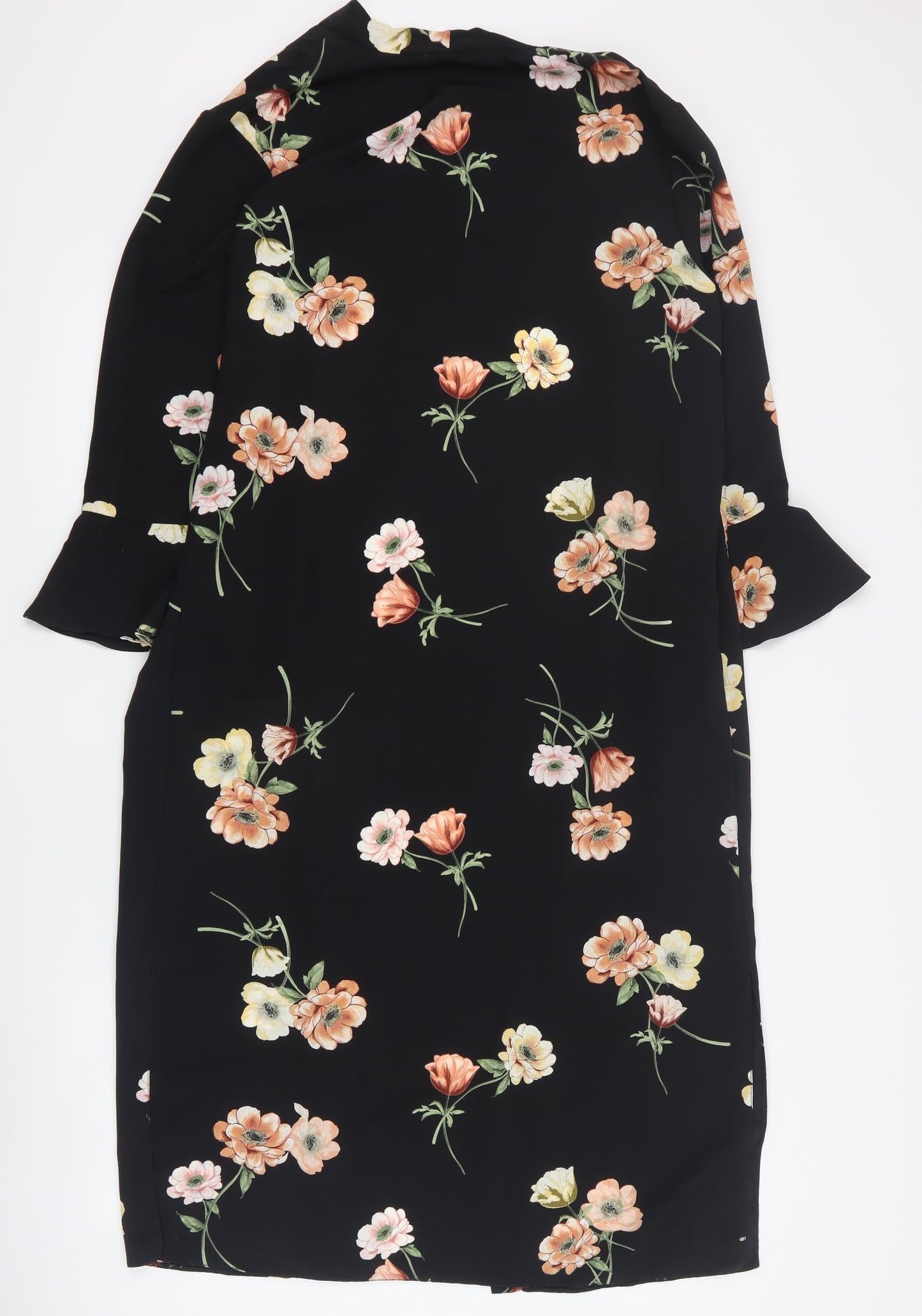 New Look Womens Black Floral  Jacket  Size 8