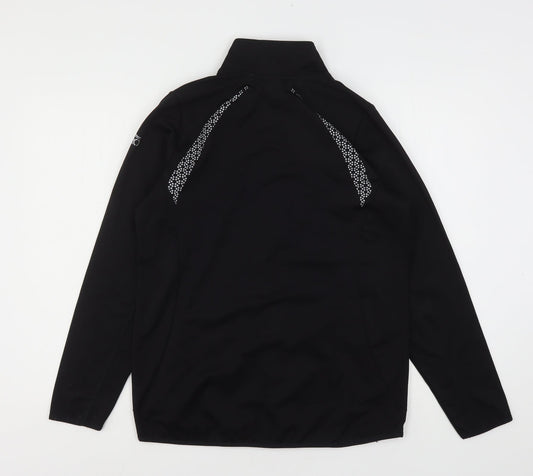 Crivit Womens Black   Windbreaker Jacket Size 14  Zip