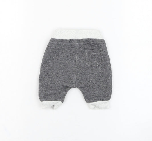 Blue Zoo Boys Grey  Cotton Jogger Trousers Size 0-3 Months  Pullover