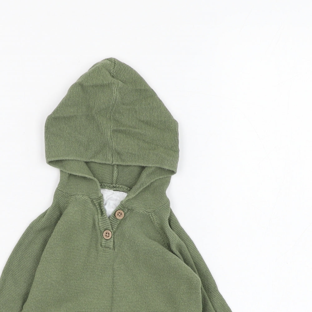 F&F Boys Green  Cotton Pullover Jumper Size 6-9 Months  Pullover