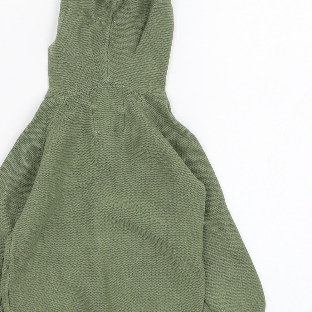 F&F Boys Green  Cotton Pullover Jumper Size 6-9 Months  Pullover