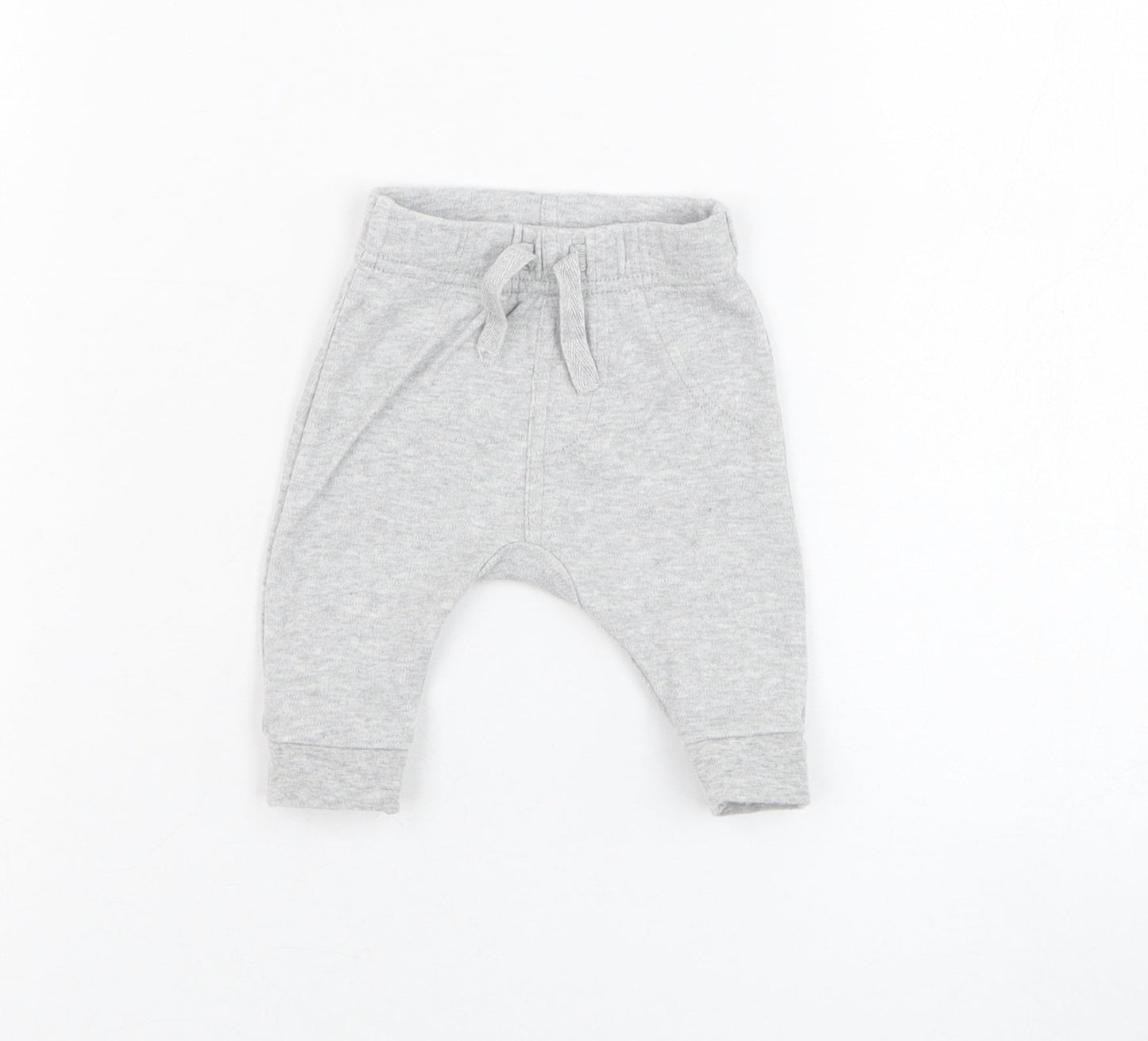 George Baby Grey  Cotton Jogger Trousers One Size  Pullover