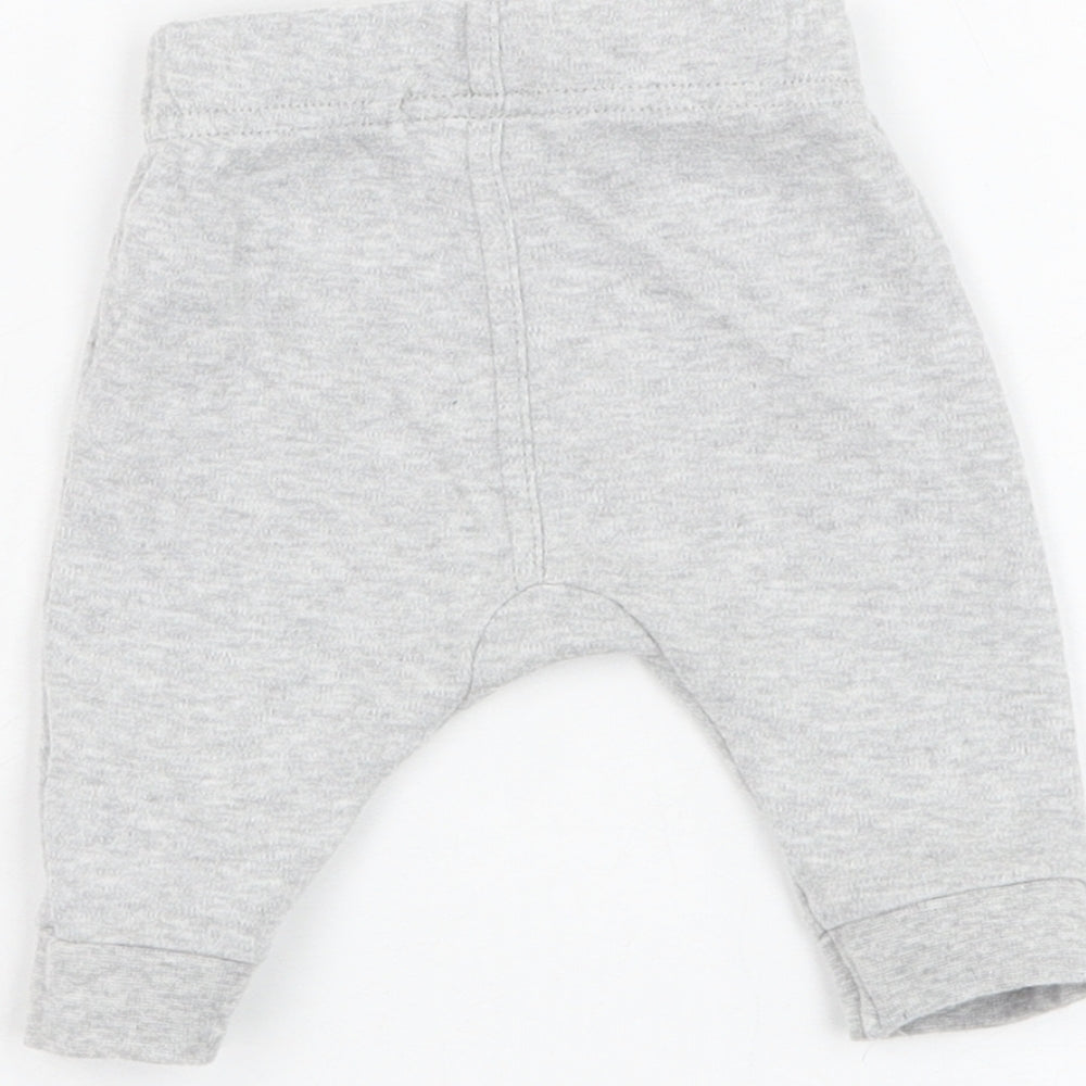 George Baby Grey  Cotton Jogger Trousers One Size  Pullover