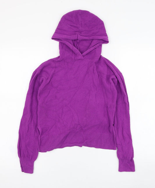 Gap Girls Purple  Cotton Pullover Hoodie Size M  Pullover