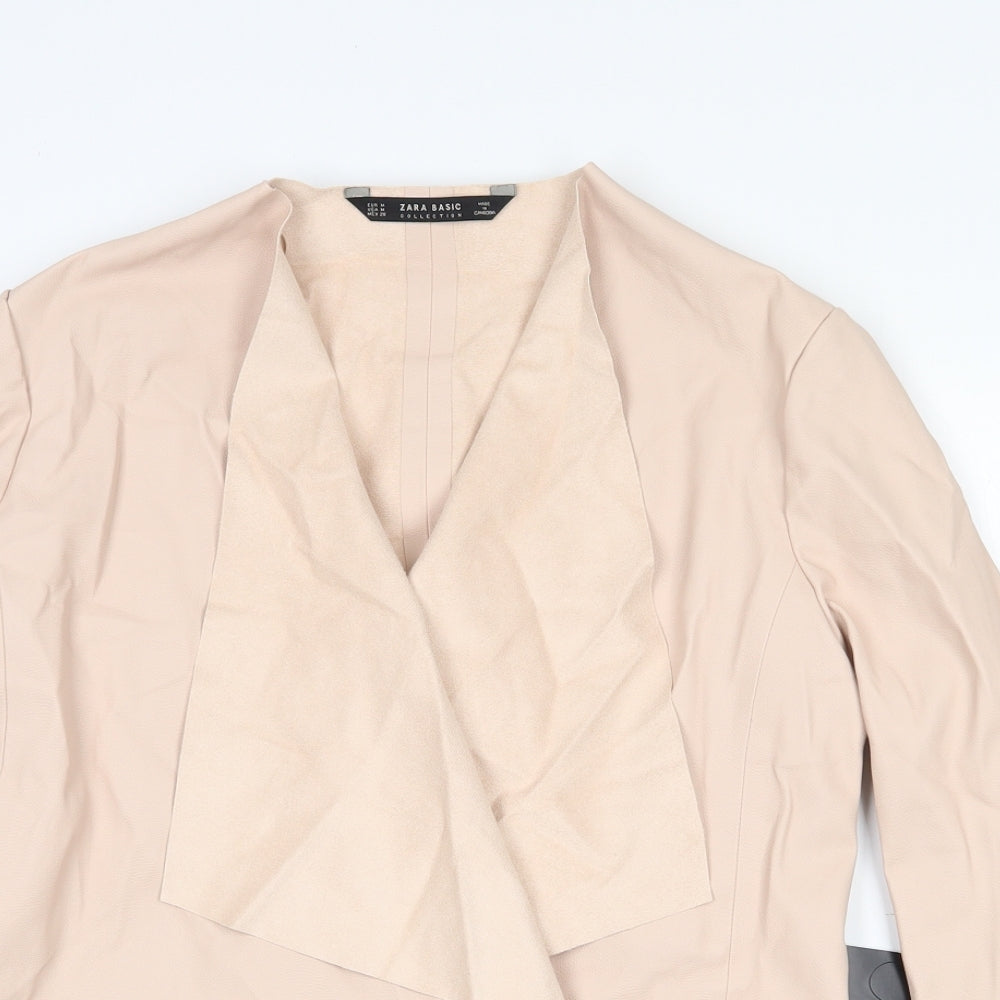 Zara Womens Pink   Jacket  Size M  Tie