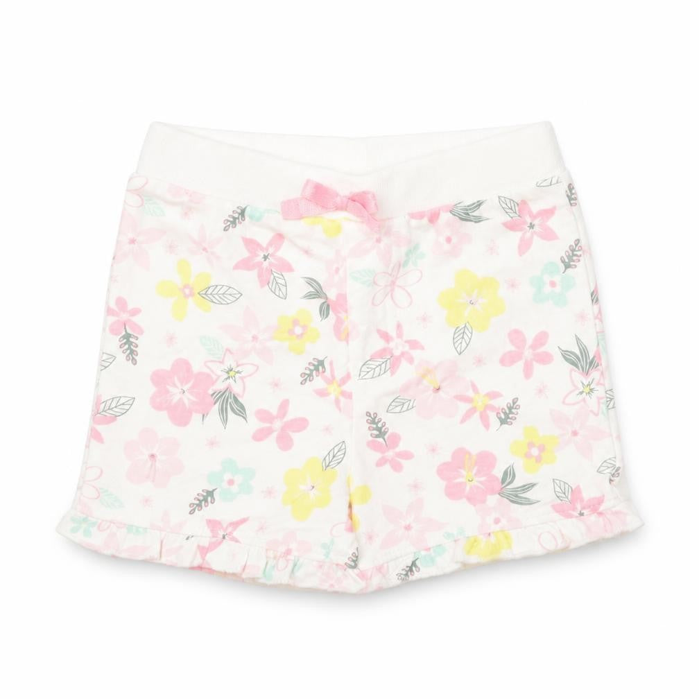 So Cute Girls Multicoloured Floral Cotton Cropped Trousers Size 12-18 Months  Tie
