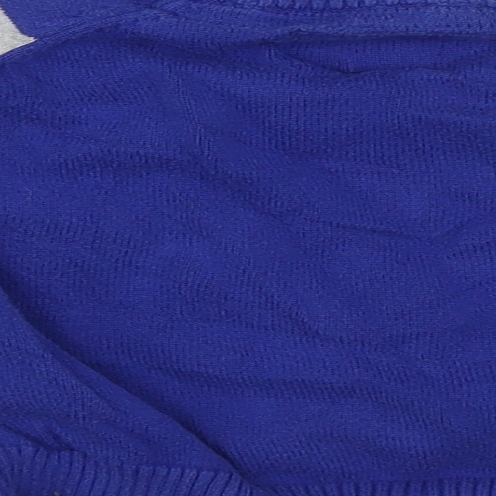 Little rebel Boys Blue Striped Cotton Pullover Jumper Size 12-18 Months   - Polar Bear