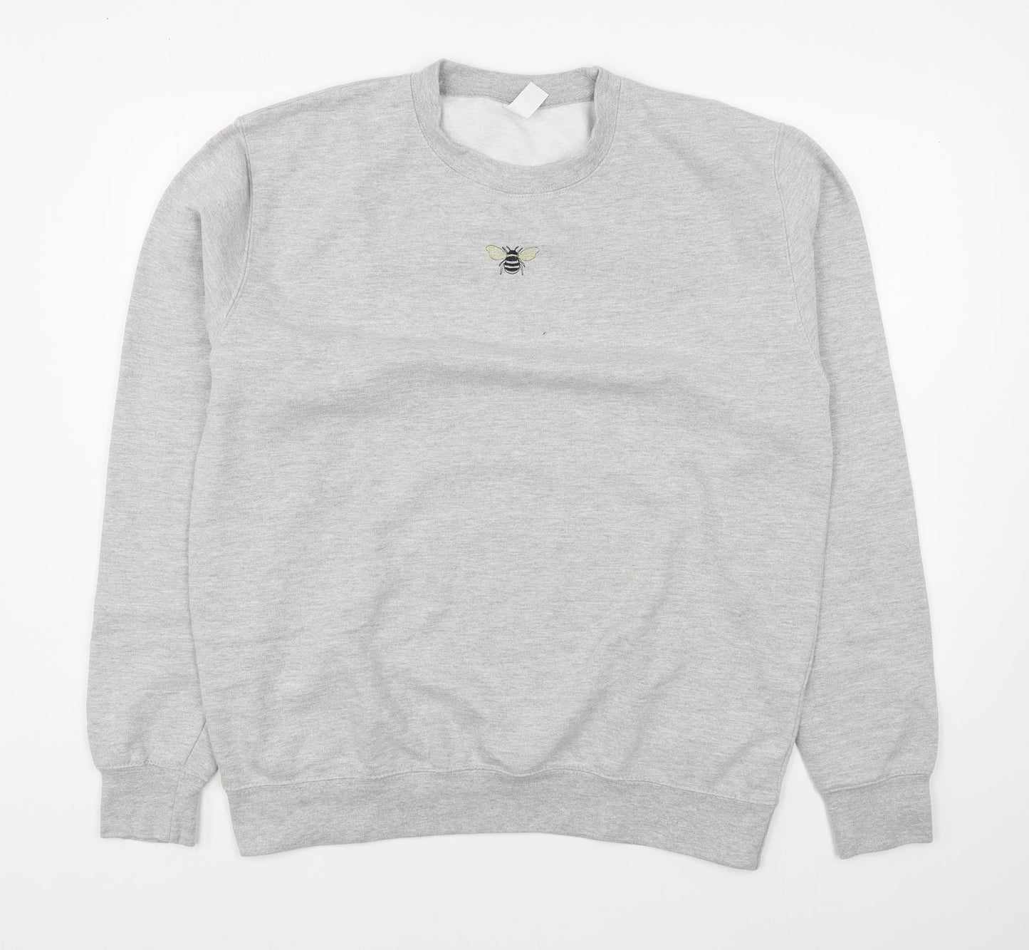 Preworn Womens Grey  Cotton Pullover Sweatshirt Size L  Pullover