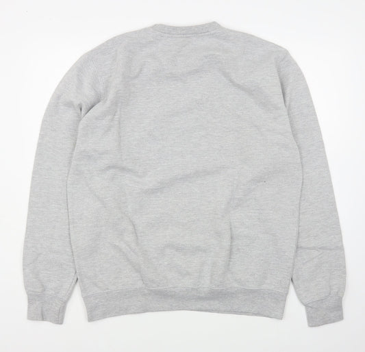 Preworn Womens Grey  Cotton Pullover Sweatshirt Size L  Pullover