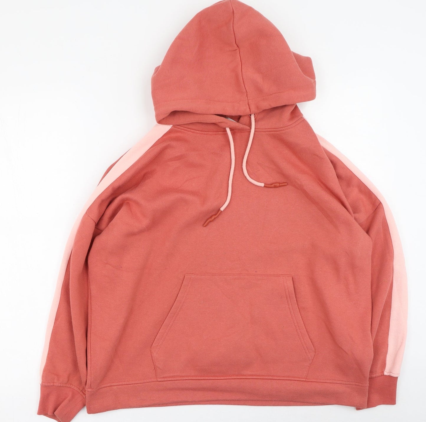 George Womens Orange  Cotton Pullover Hoodie Size S