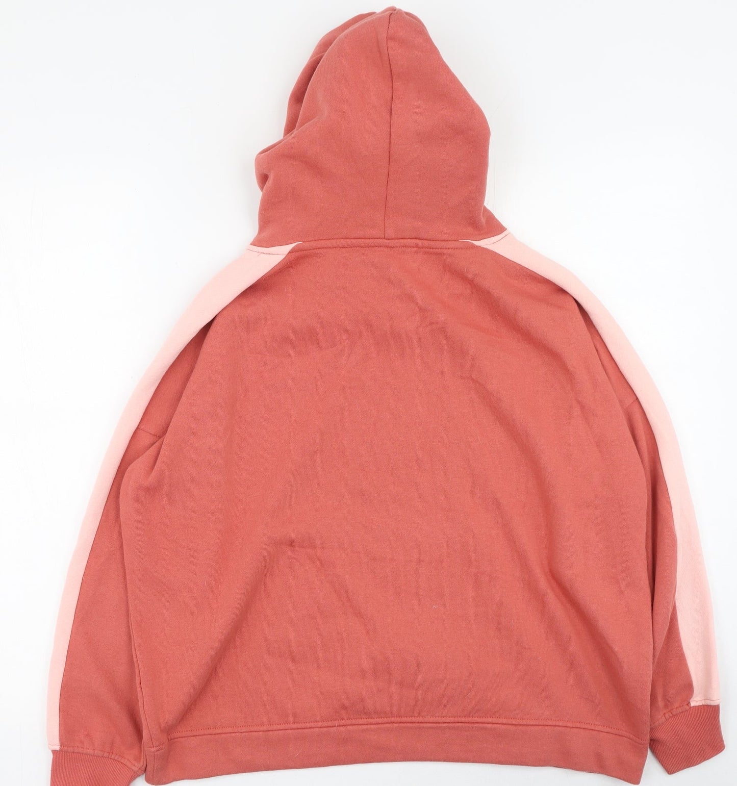 George Womens Orange  Cotton Pullover Hoodie Size S