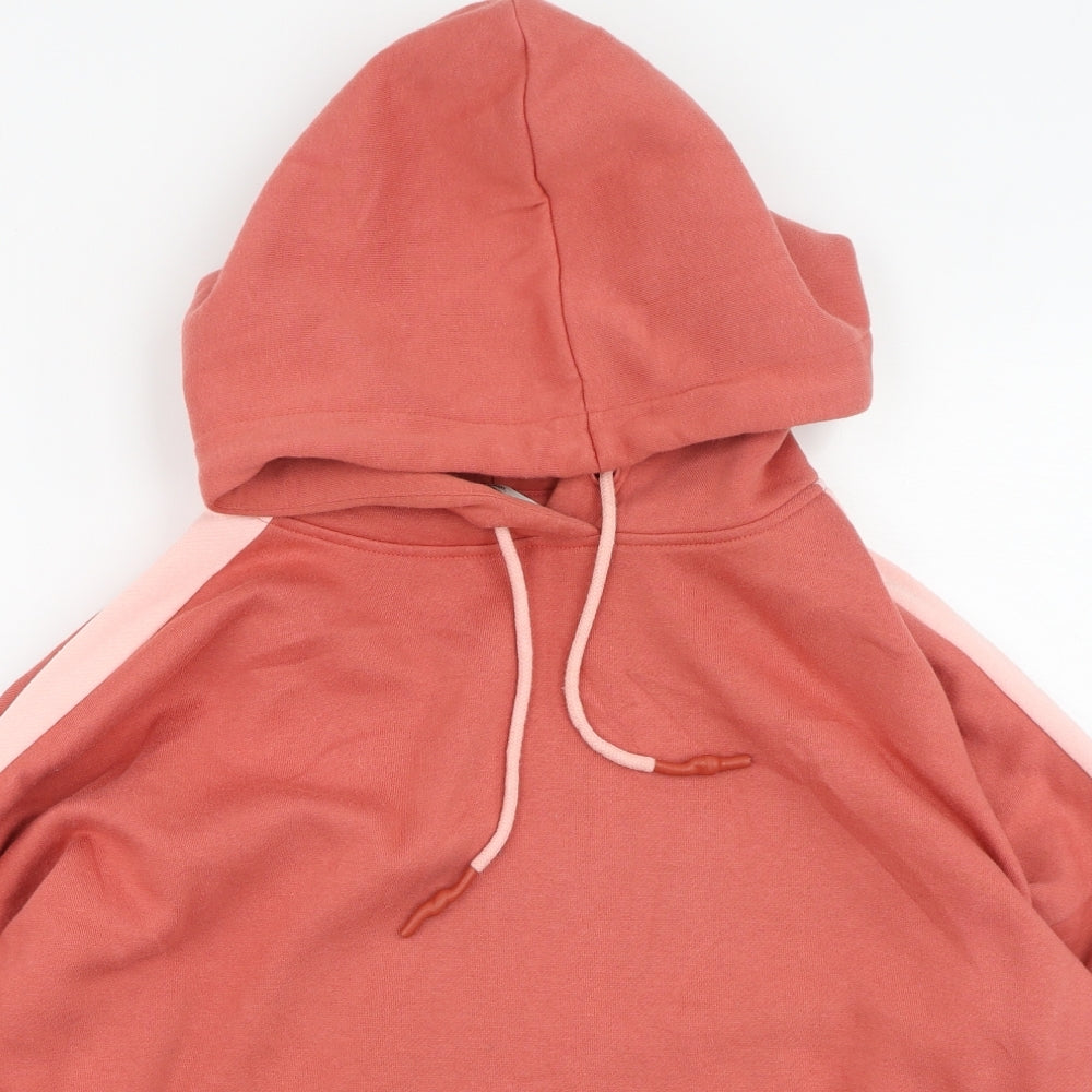 George Womens Orange  Cotton Pullover Hoodie Size S