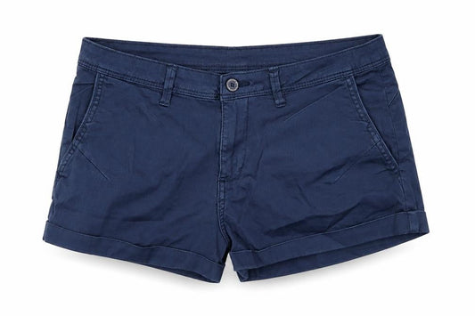 Pull&Bear Womens Blue  Cotton Cargo Shorts Size 36 L4.5 in Regular