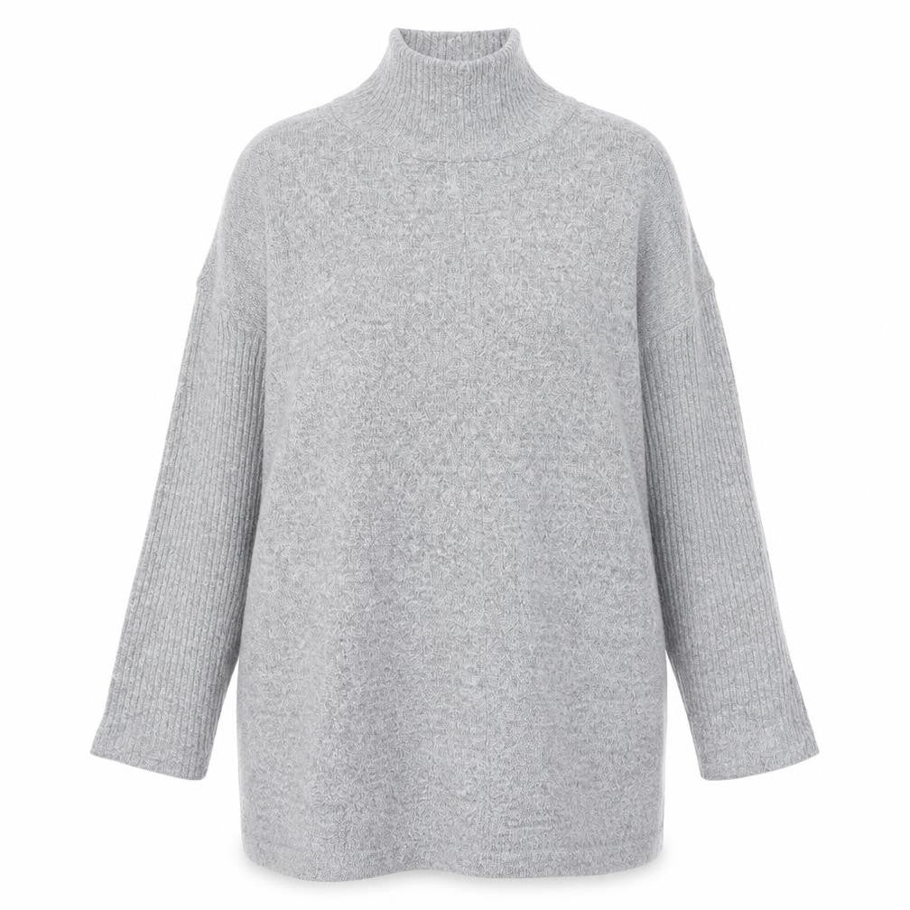 Marks and Spencer Womens Grey High Neck  Polyester Pullover Jumper Size 10