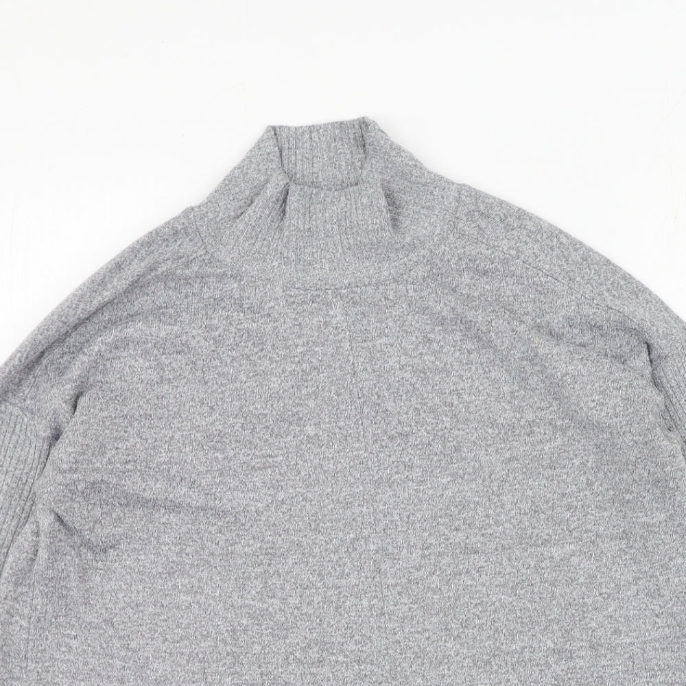 Marks and Spencer Womens Grey High Neck  Polyester Pullover Jumper Size 10
