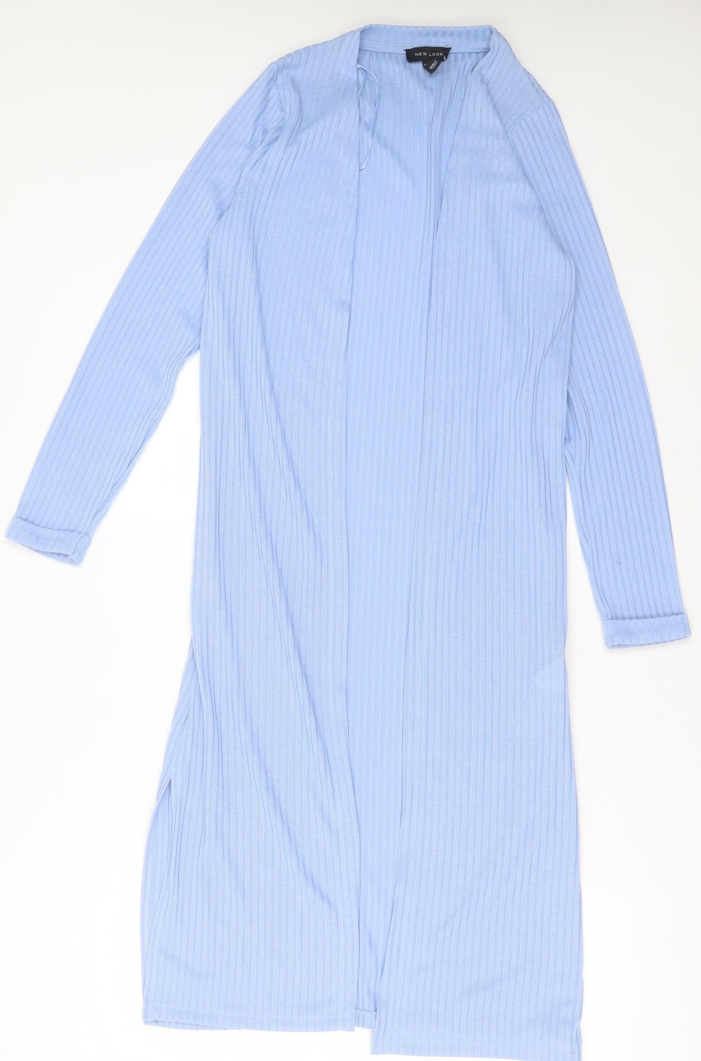 New Look Womens Blue V-Neck  Polyester Cardigan Jumper Size 10