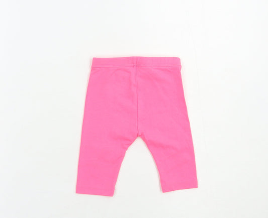 Gap Baby Pink  Cotton Jogger Leggings Size 6-9 Months   - Stars