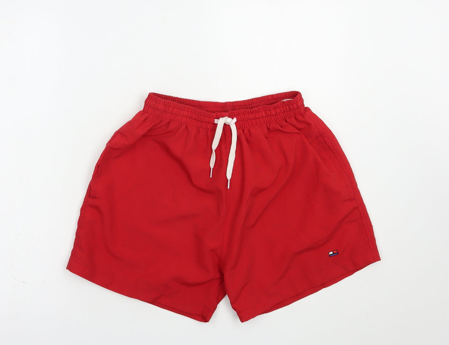 Asia Line Womens Red  Polyester Bermuda Shorts Size S L4 in Regular Drawstring