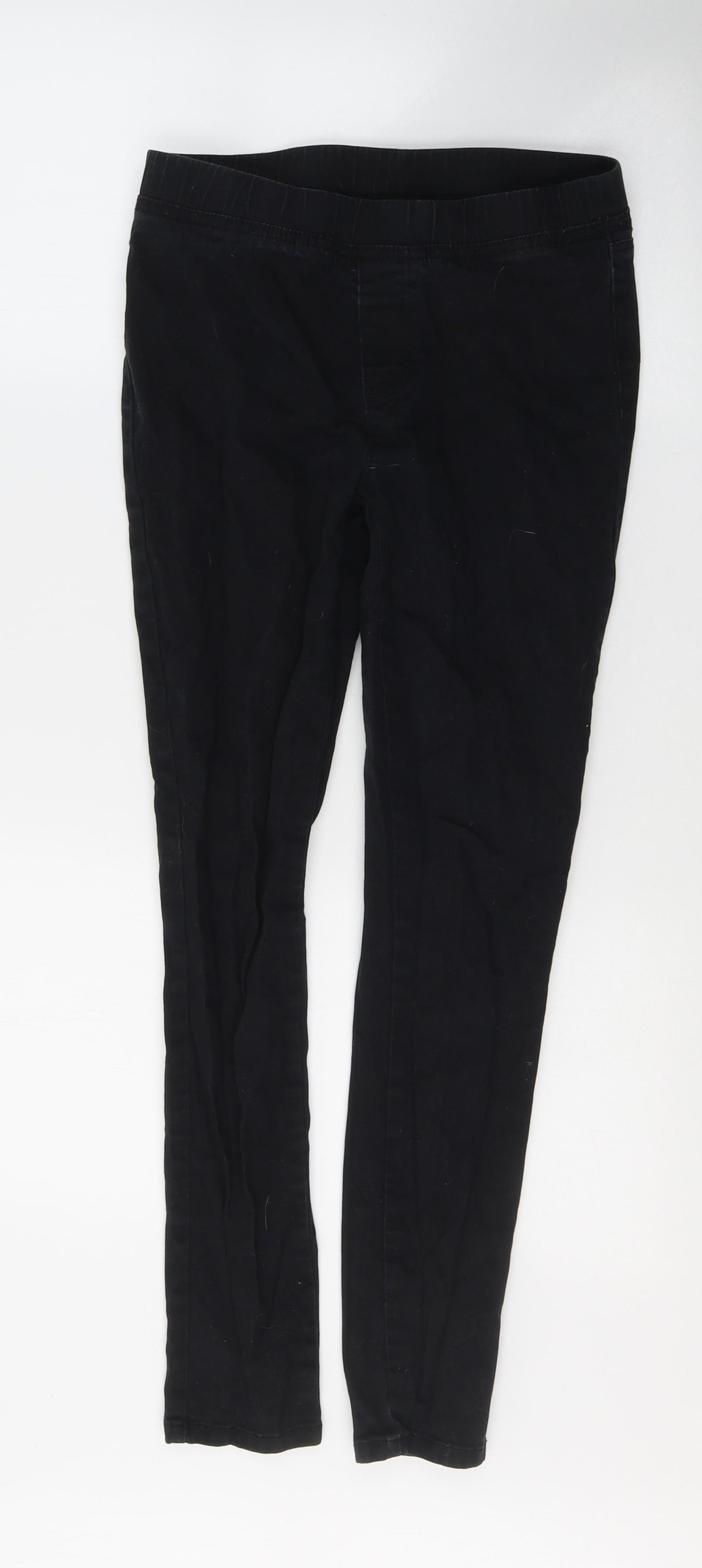 Preworn Womens Black  Cotton Jegging Jeans Size 28 in L27 in Slim