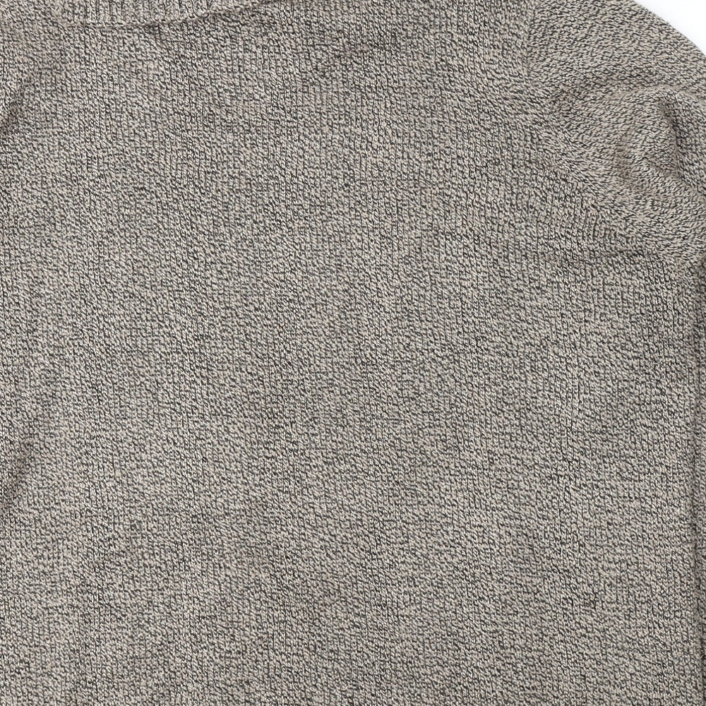 Bonmarché Womens Beige Roll Neck  Acrylic Pullover Jumper Size XL