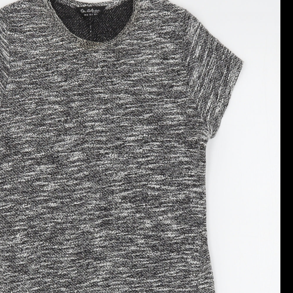 Miss Selfridge Womens Grey Round Neck  Polyester Pullover Jumper Size 8