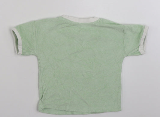 Primark Girls Green  100% Cotton Pullover Sweatshirt Size 2-3 Years  Pullover - Smile