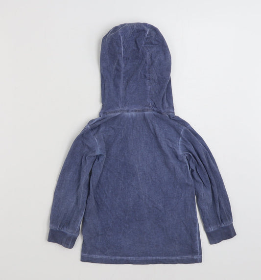 Matalan Boys Blue  100% Cotton Pullover Hoodie Size 2-3 Years  Pullover - Adventure Crew
