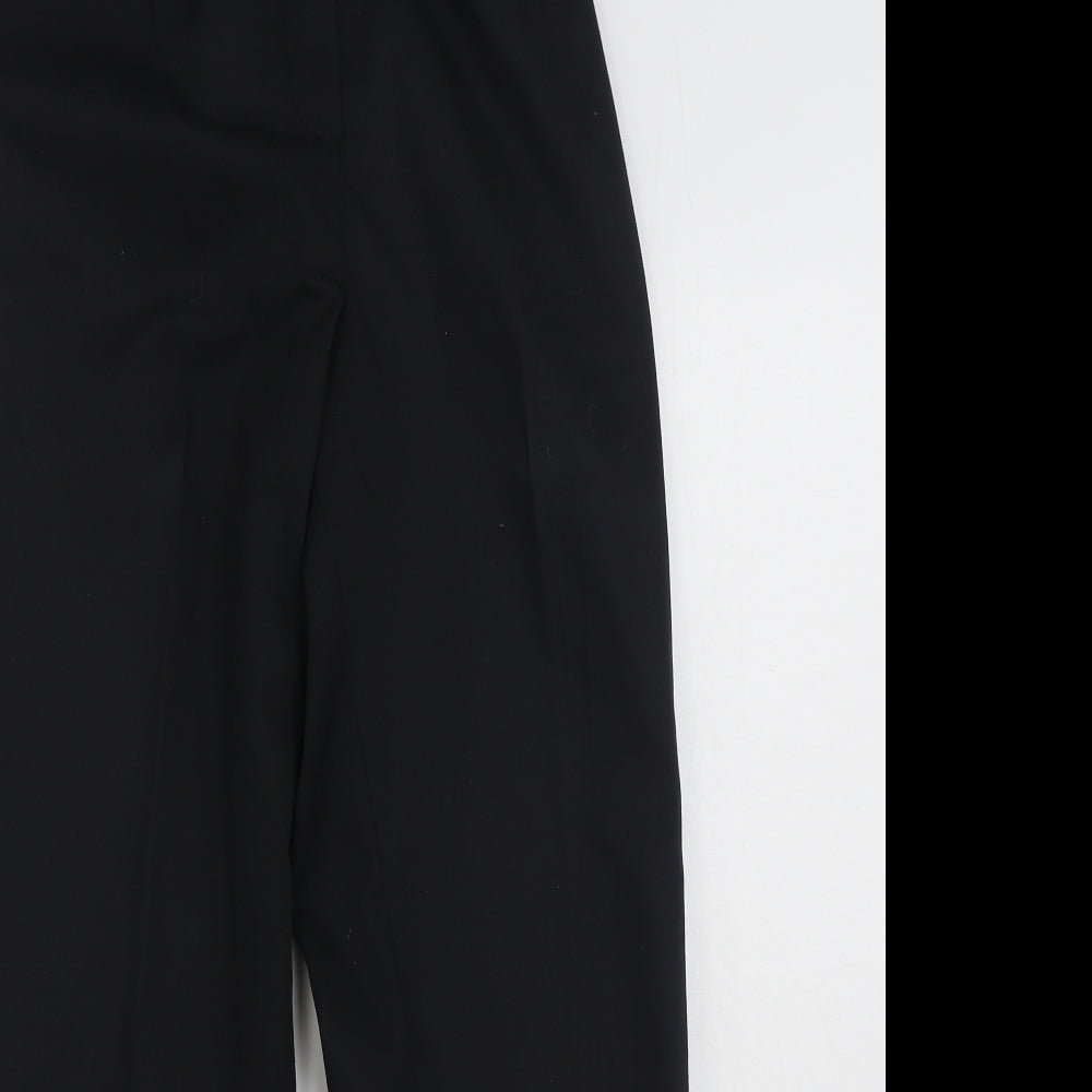 Meltemi  Womens Black  Polyester Trousers  Size 12 L29 in Regular Zip