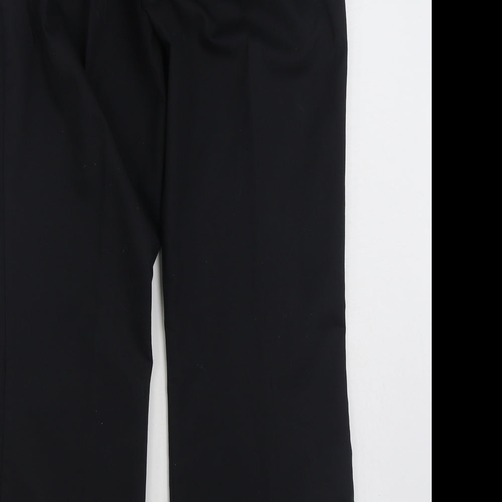 Meltemi  Womens Black  Polyester Trousers  Size 12 L29 in Regular Zip