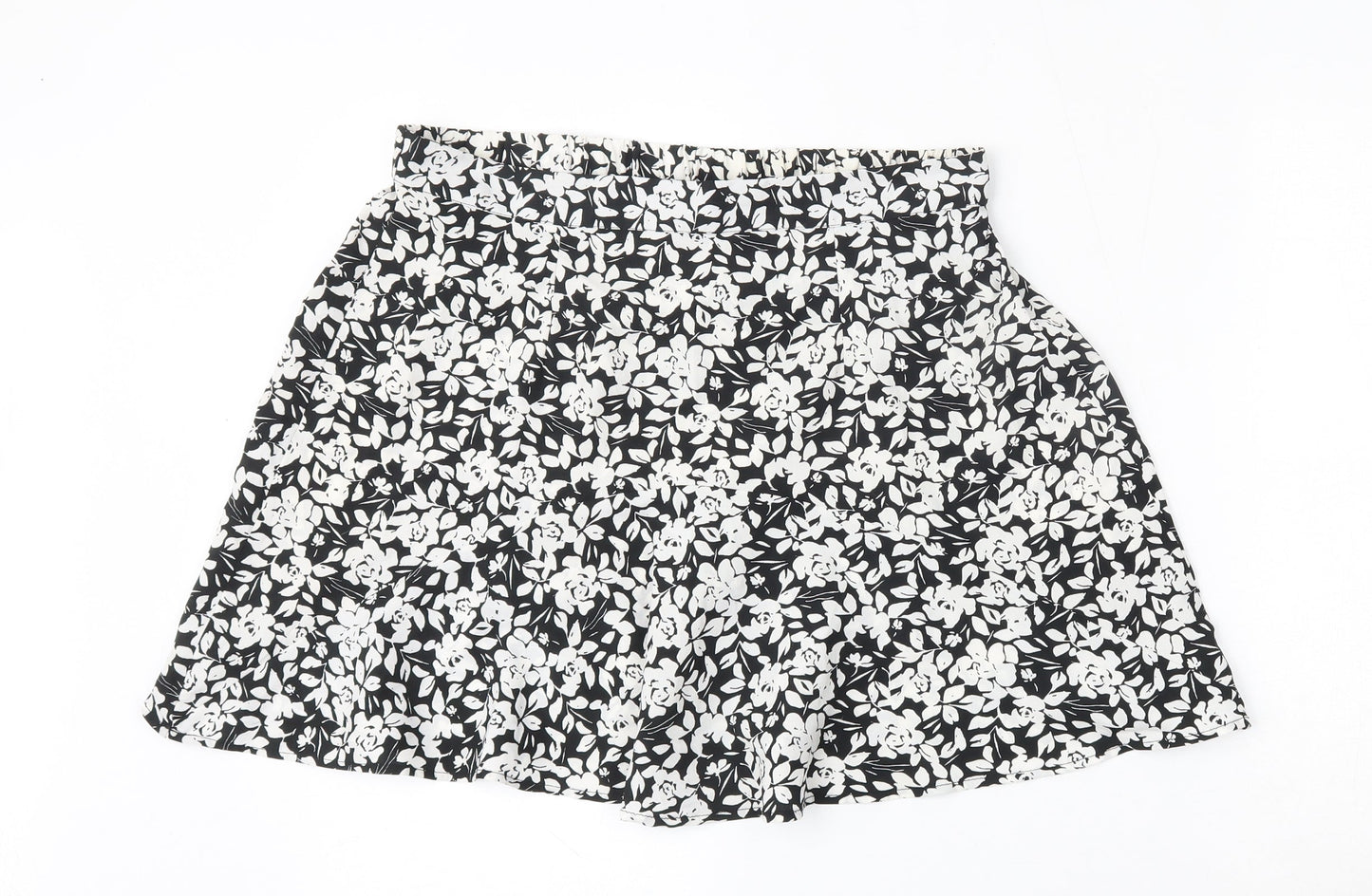 Pep&Co Womens Multicoloured Floral Polyester A-Line Skirt Size 14