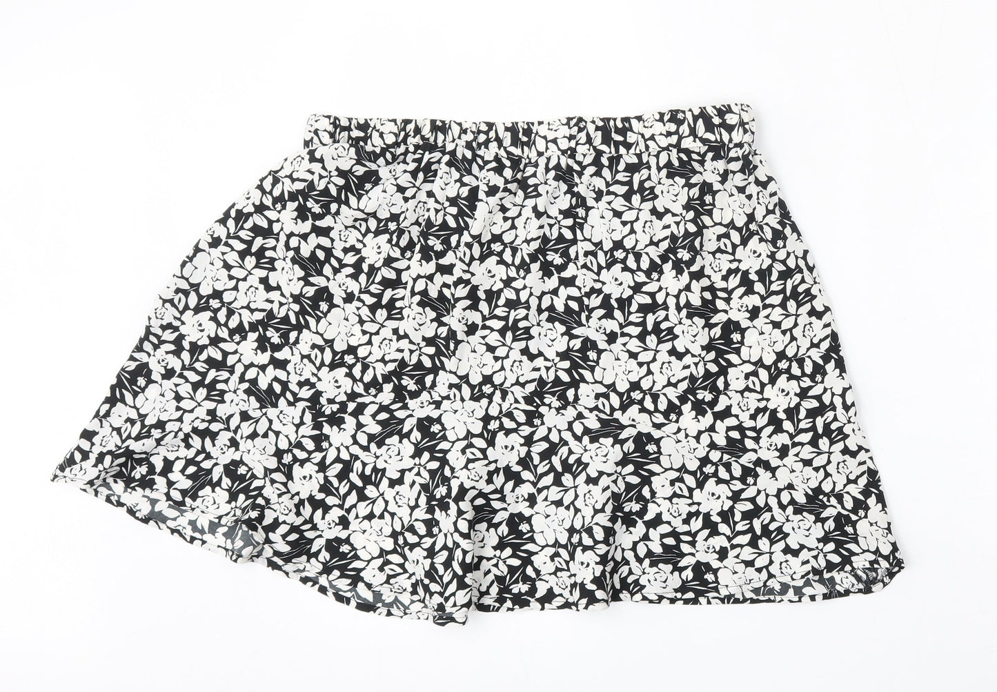 Pep&Co Womens Multicoloured Floral Polyester A-Line Skirt Size 14