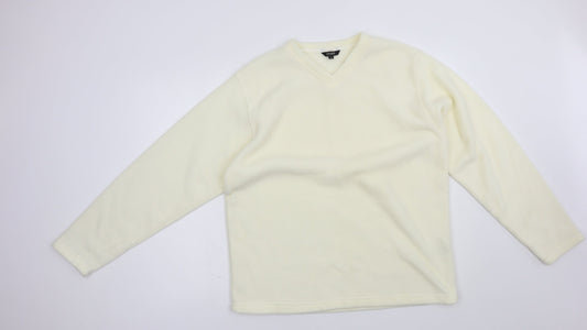 Sport Womens Ivory  Polyester Pullover Sweatshirt Size 16  Pullover