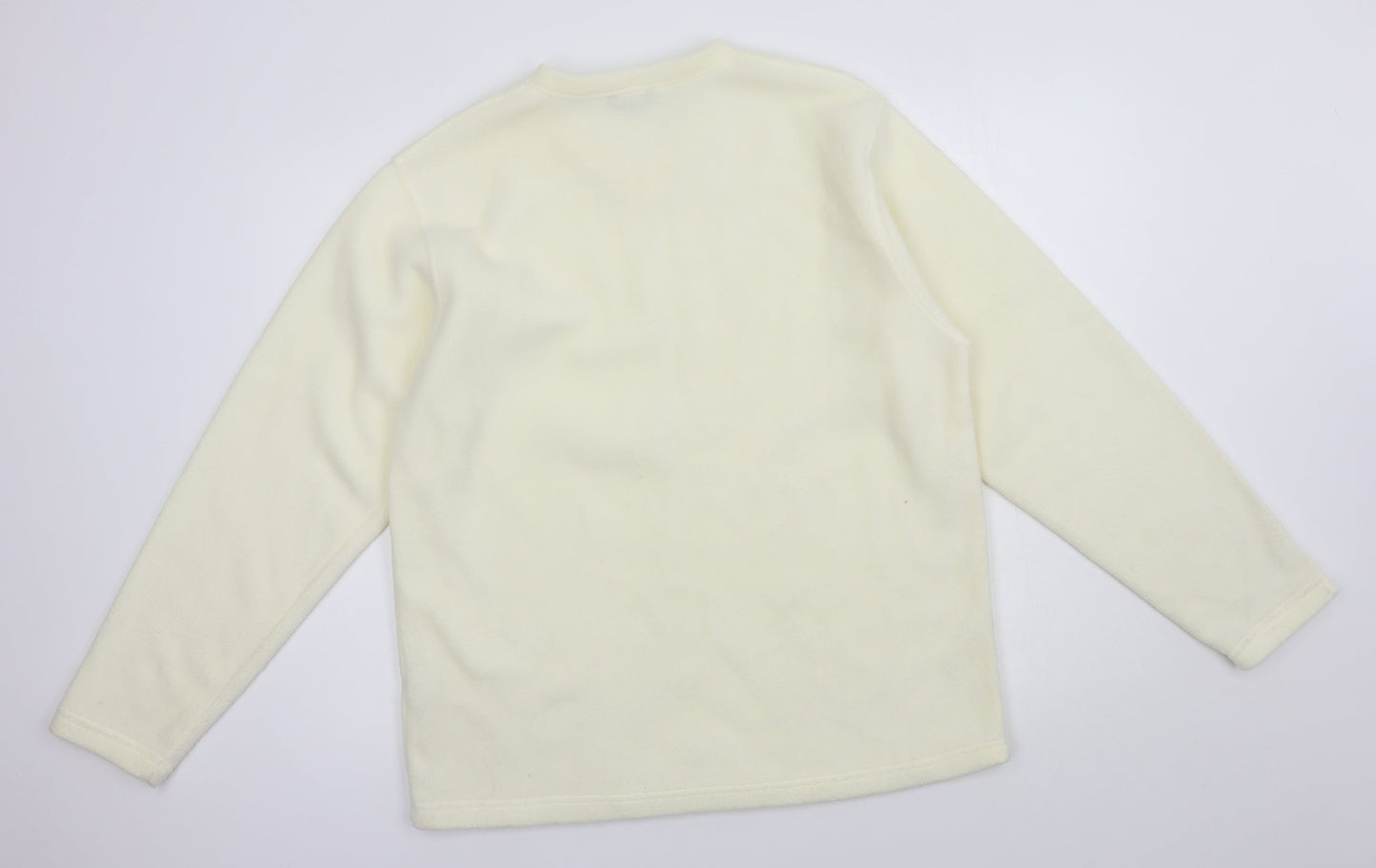 Sport Womens Ivory  Polyester Pullover Sweatshirt Size 16  Pullover