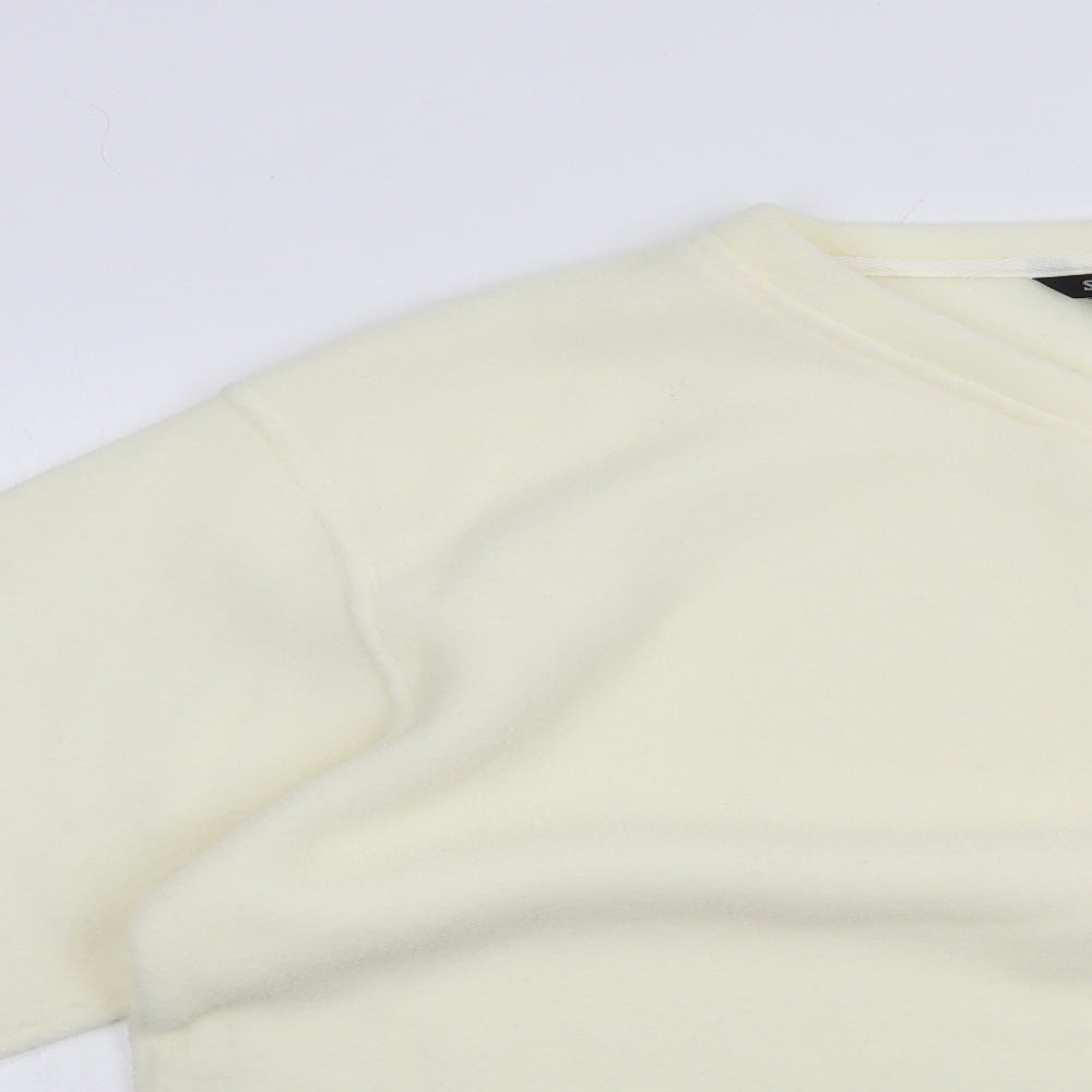 Sport Womens Ivory  Polyester Pullover Sweatshirt Size 16  Pullover